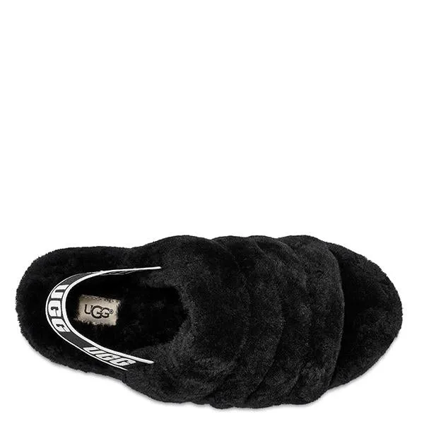 סנדליי UGG Fluff Yeah Slide Black נשים