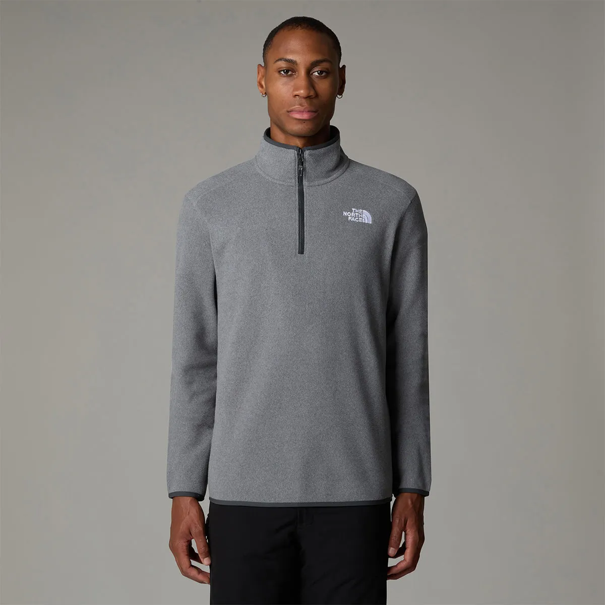 100 Glacier Quarter Zip Fleece - Tnf Medium Grey