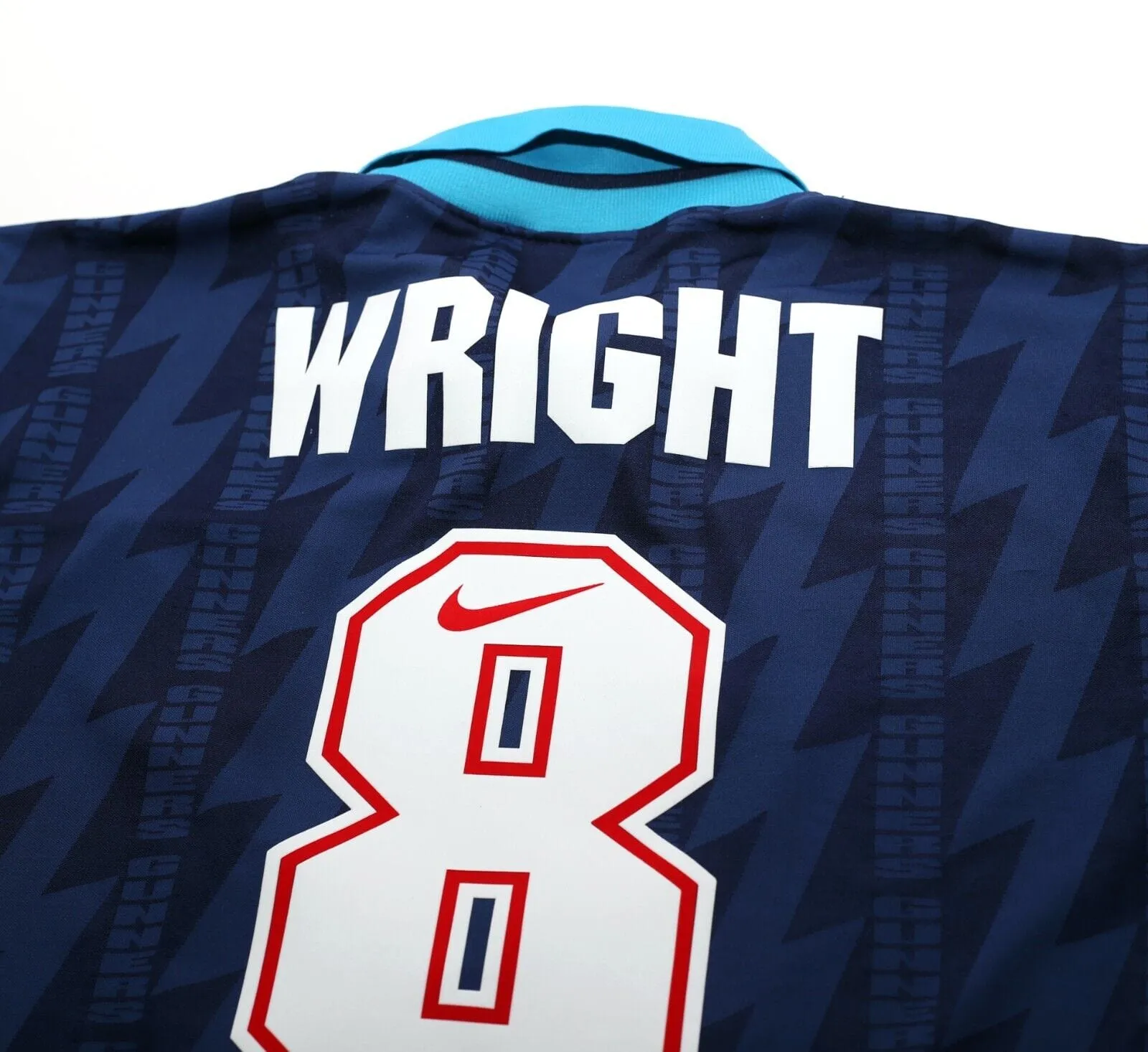 1994/95 WRIGHT #8 Arsenal Vintage Nike Away Football Shirt (L)