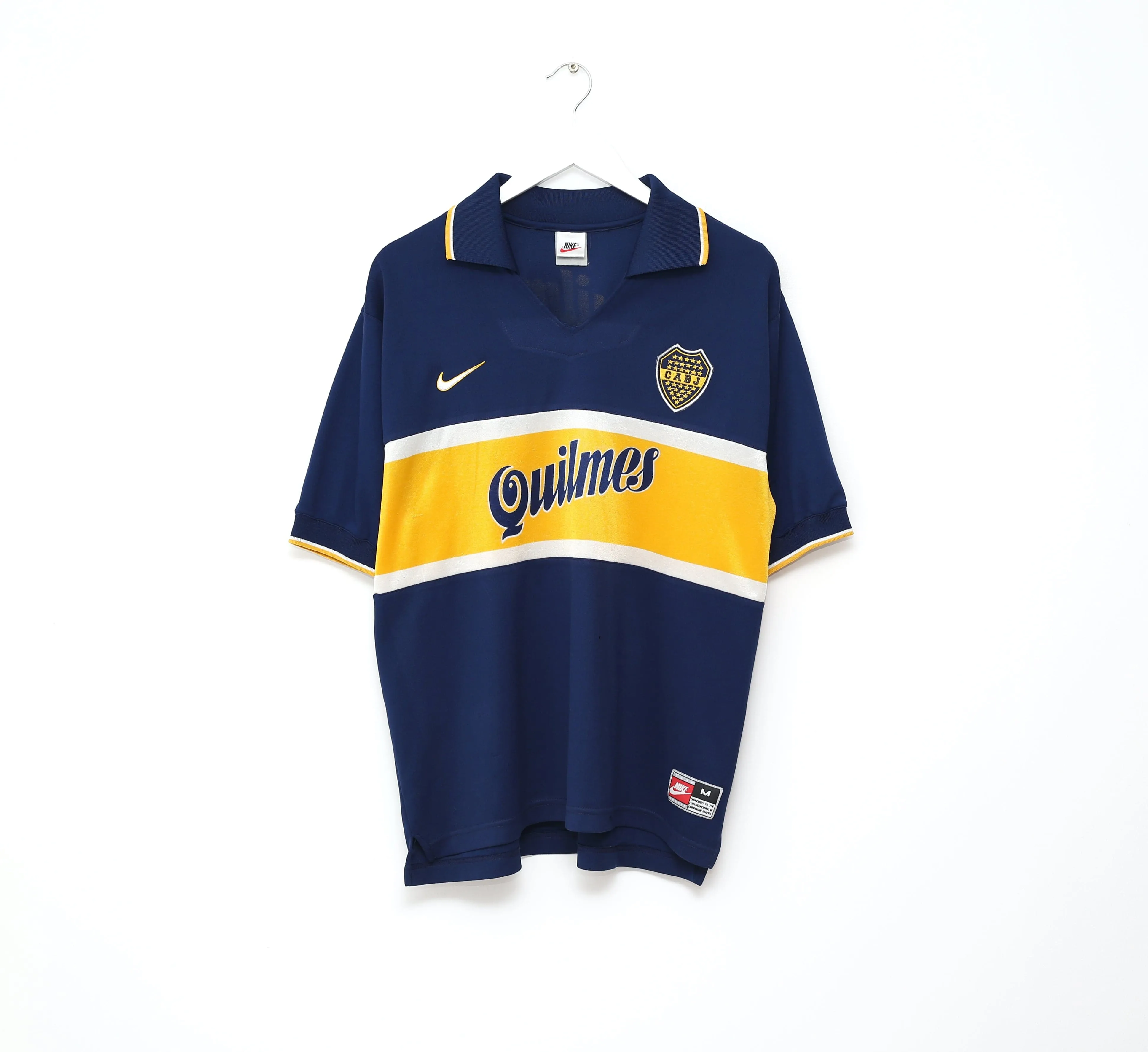 1996/98 BOCA JUNIORS Vintage Nike Home Football Shirt Jersey (M)