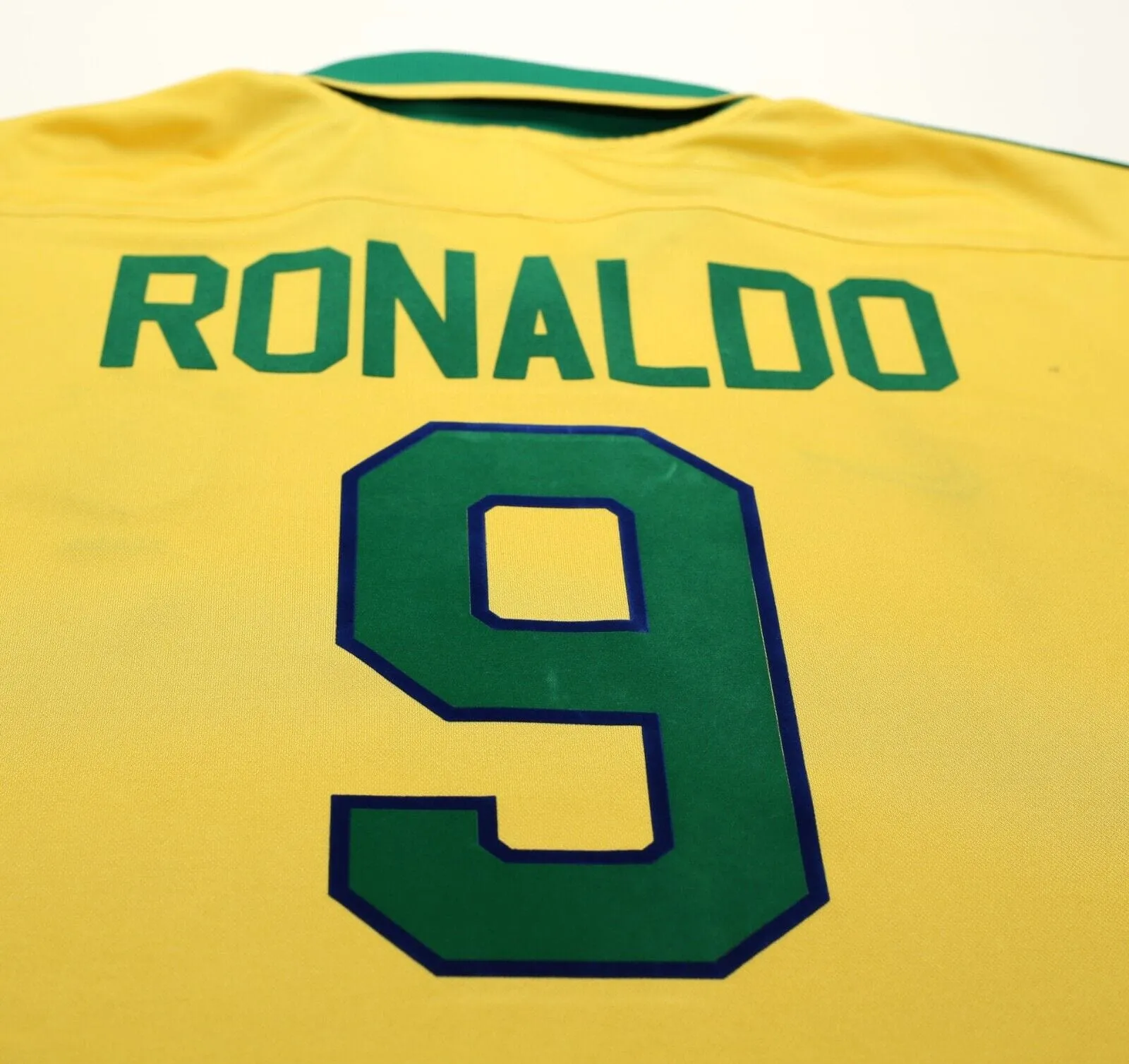 1997/98 RONALDO #9 Brazil Vintage Nike Home Football Shirt (XL) Le Tournoi