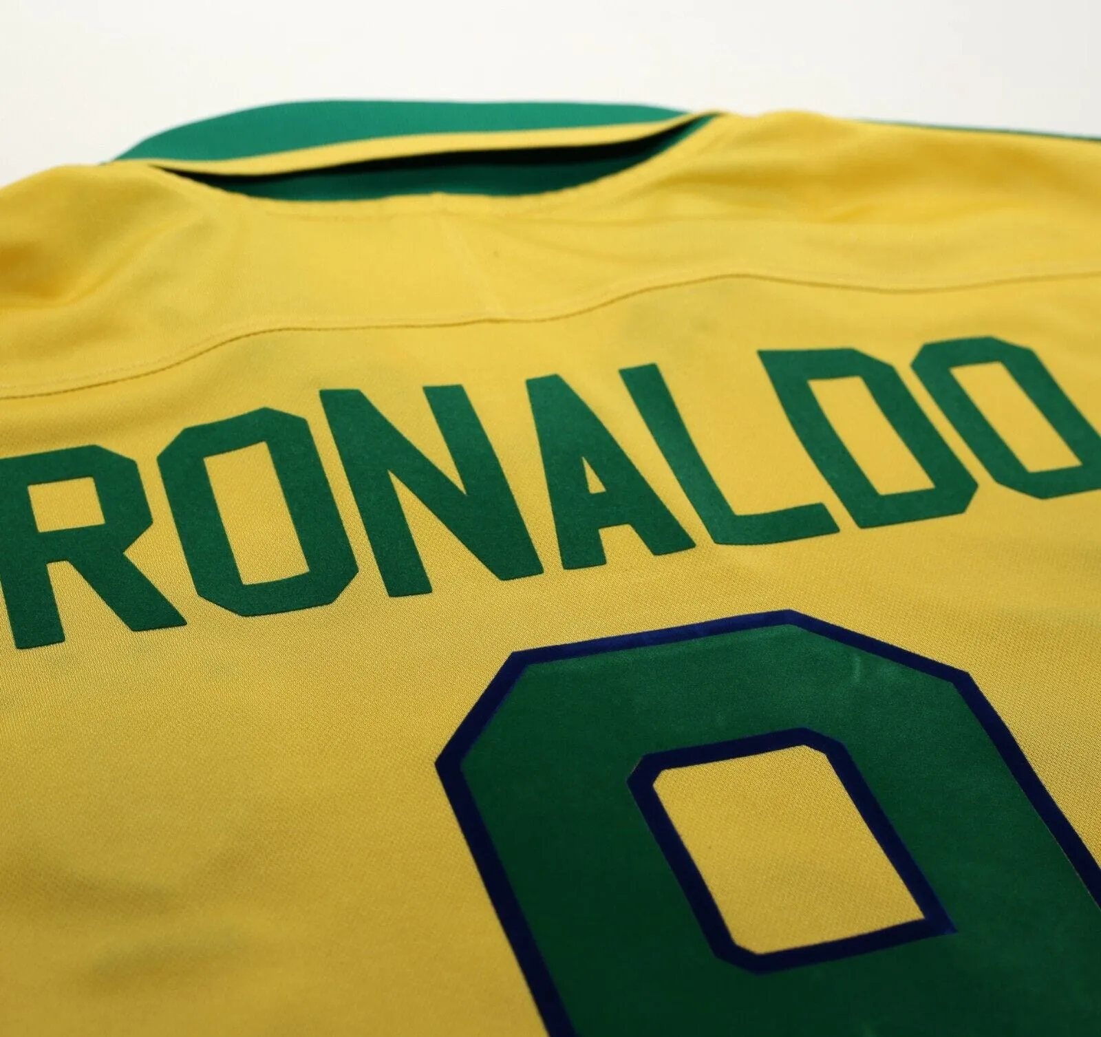 1997/98 RONALDO #9 Brazil Vintage Nike Home Football Shirt (XL) Le Tournoi