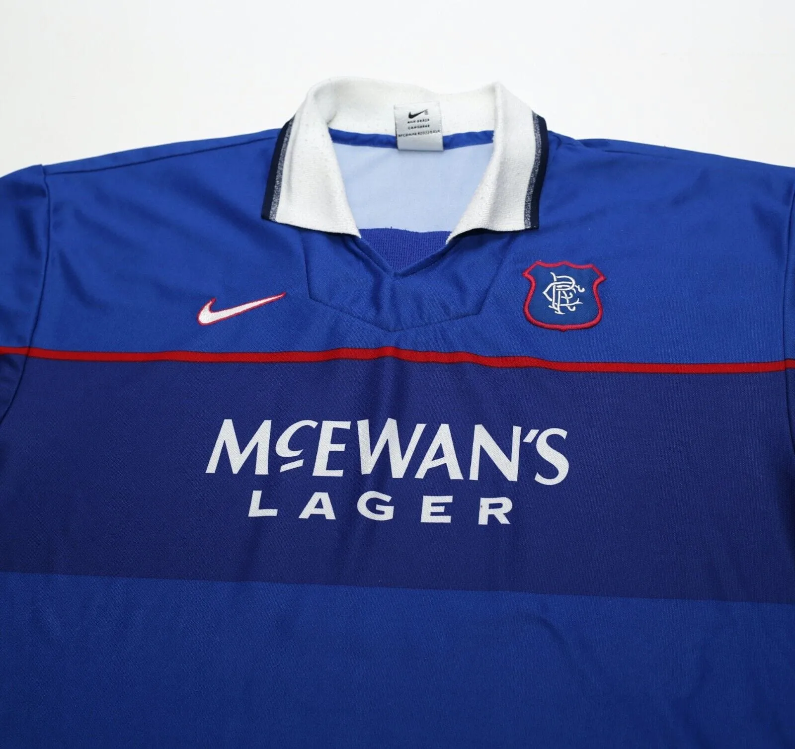 1997/99 GASCOIGNE #8 Rangers Vintage Nike European Home Football Shirt (L/XL)