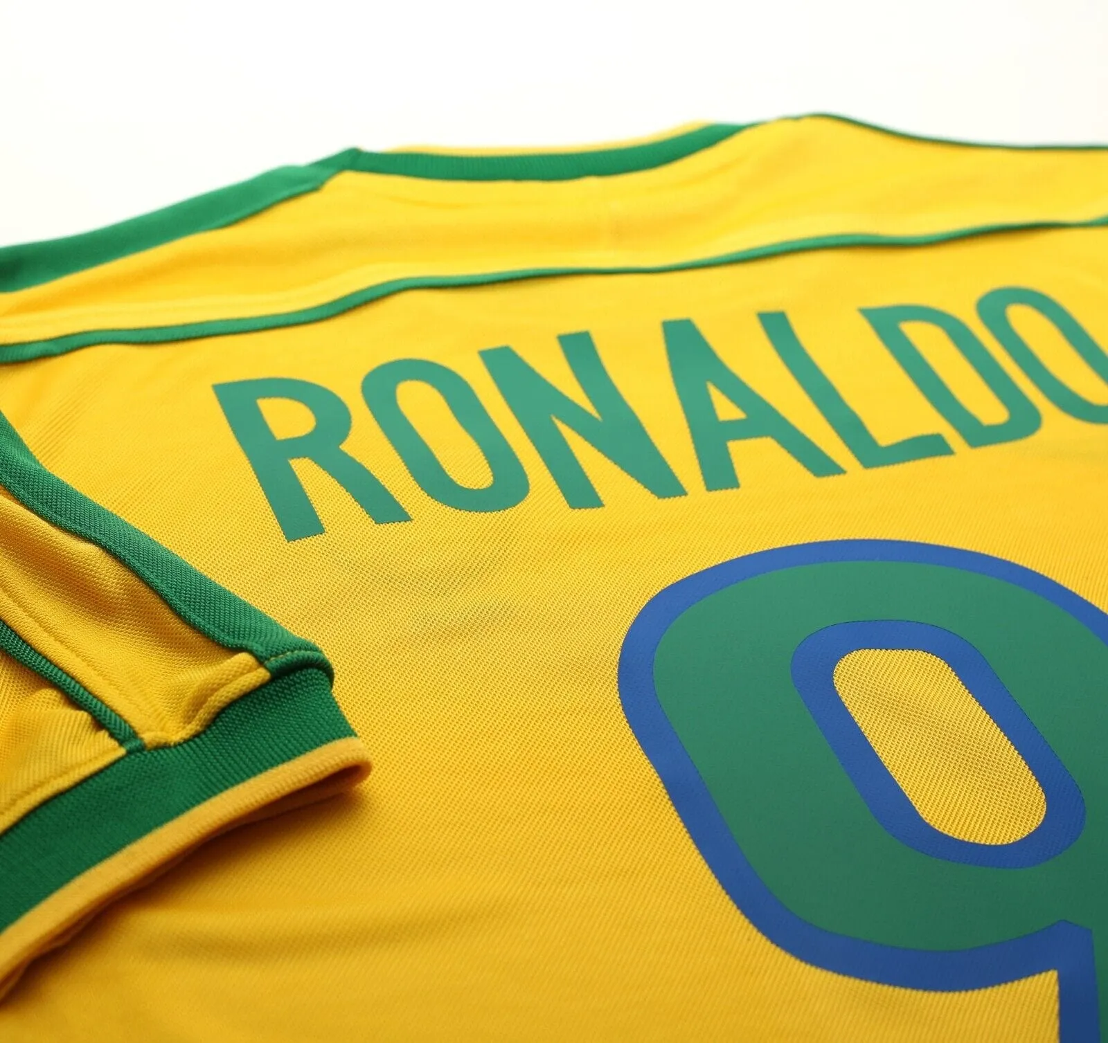 1998/00 RONALDO #9 Brazil Vintage Nike WC 98 Home Football Shirt (S)