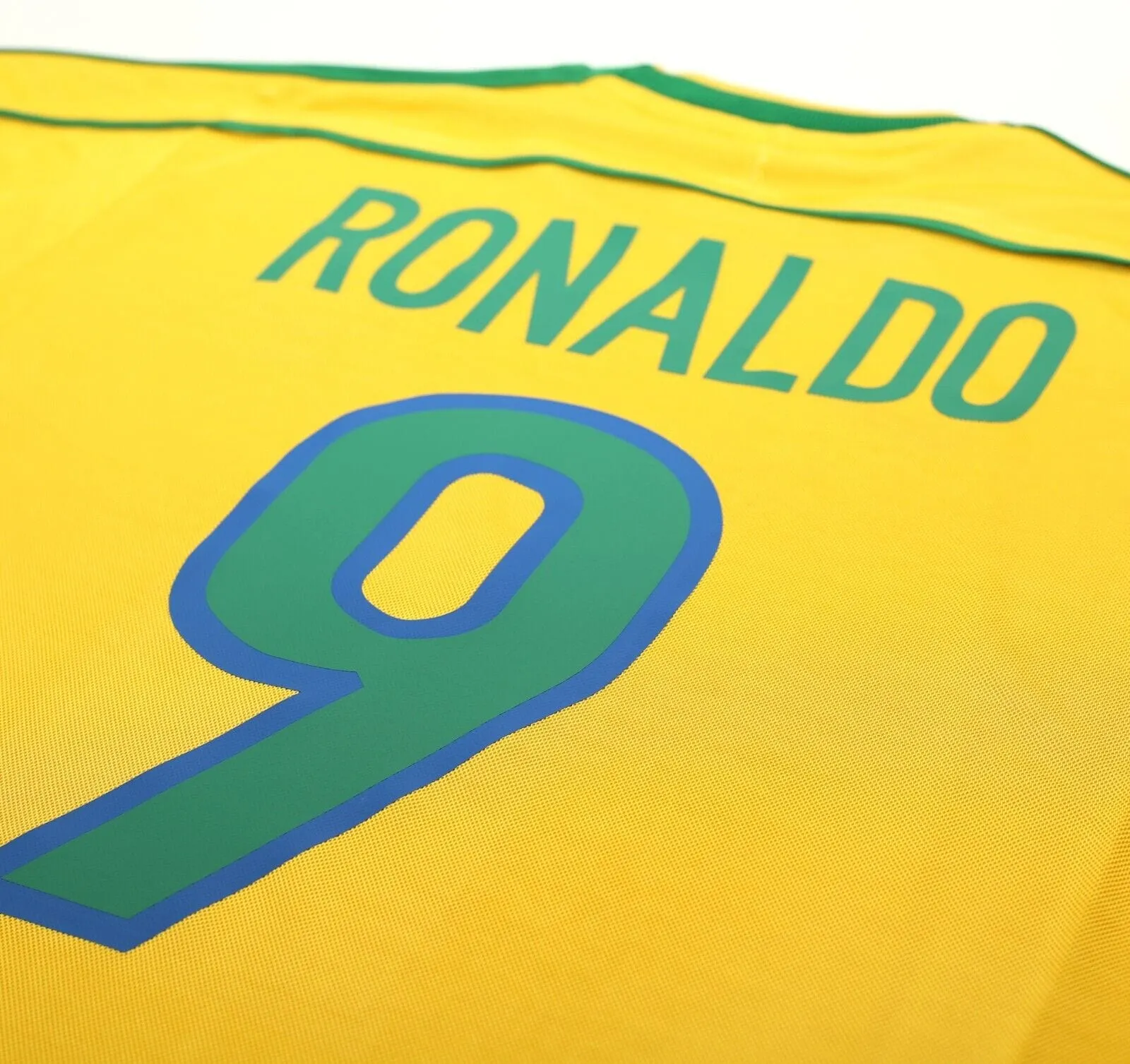 1998/00 RONALDO #9 Brazil Vintage Nike WC 98 Home Football Shirt (S)