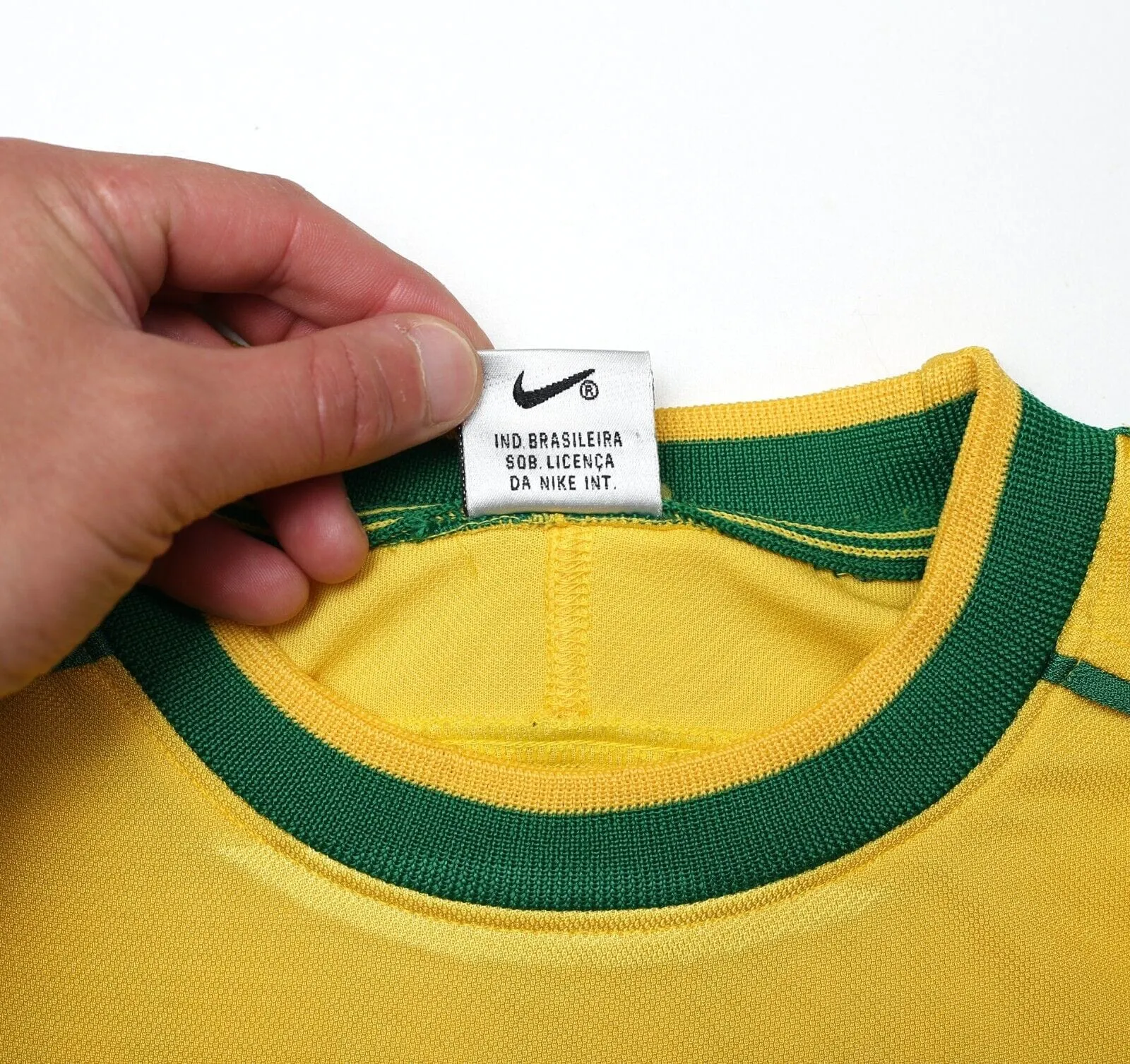 1998/00 RONALDO #9 Brazil Vintage Nike WC 98 Home Football Shirt (S)