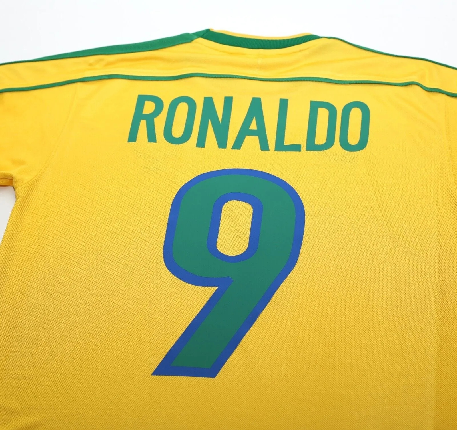 1998/00 RONALDO #9 Brazil Vintage Nike WC 98 Home Football Shirt (S)