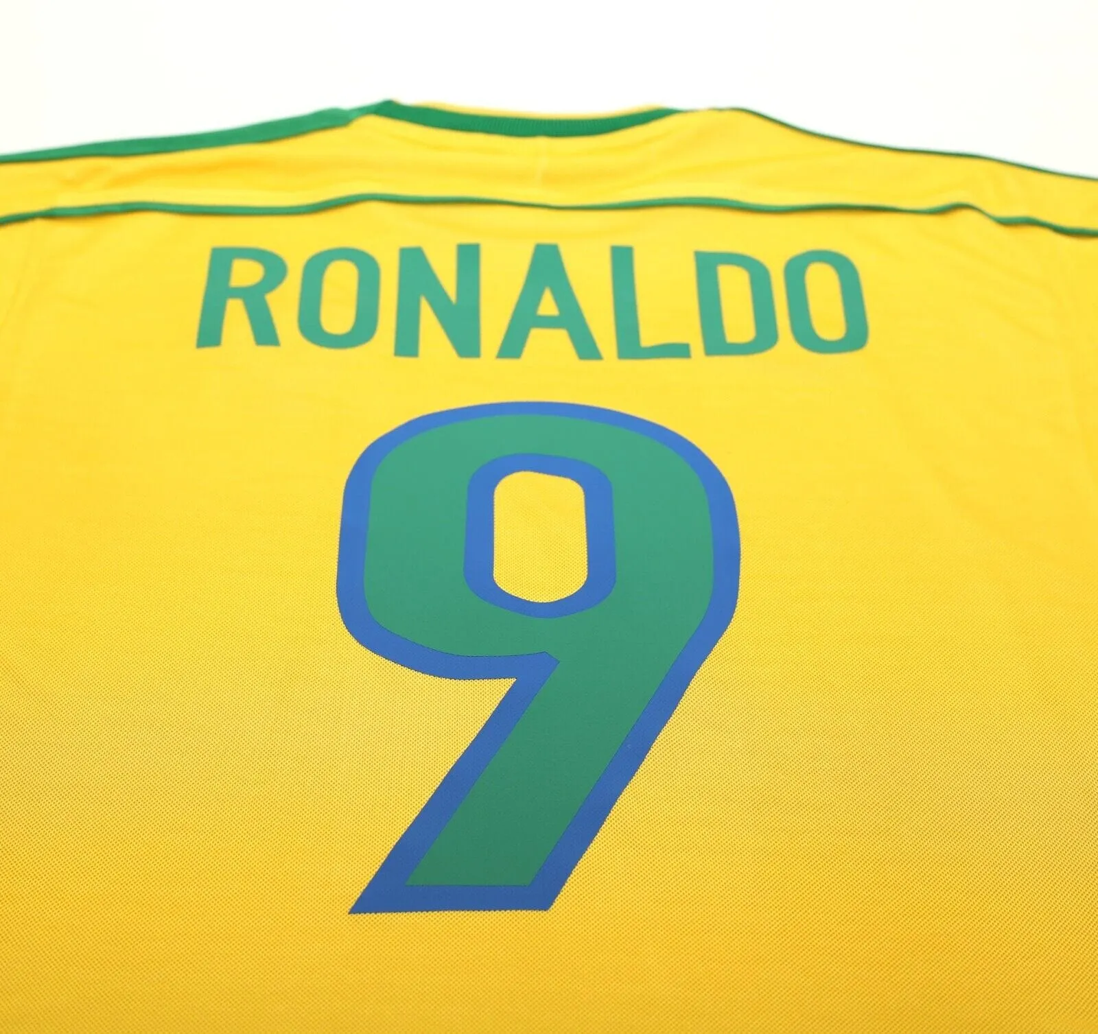 1998/00 RONALDO #9 Brazil Vintage Nike WC 98 Home Football Shirt (S)