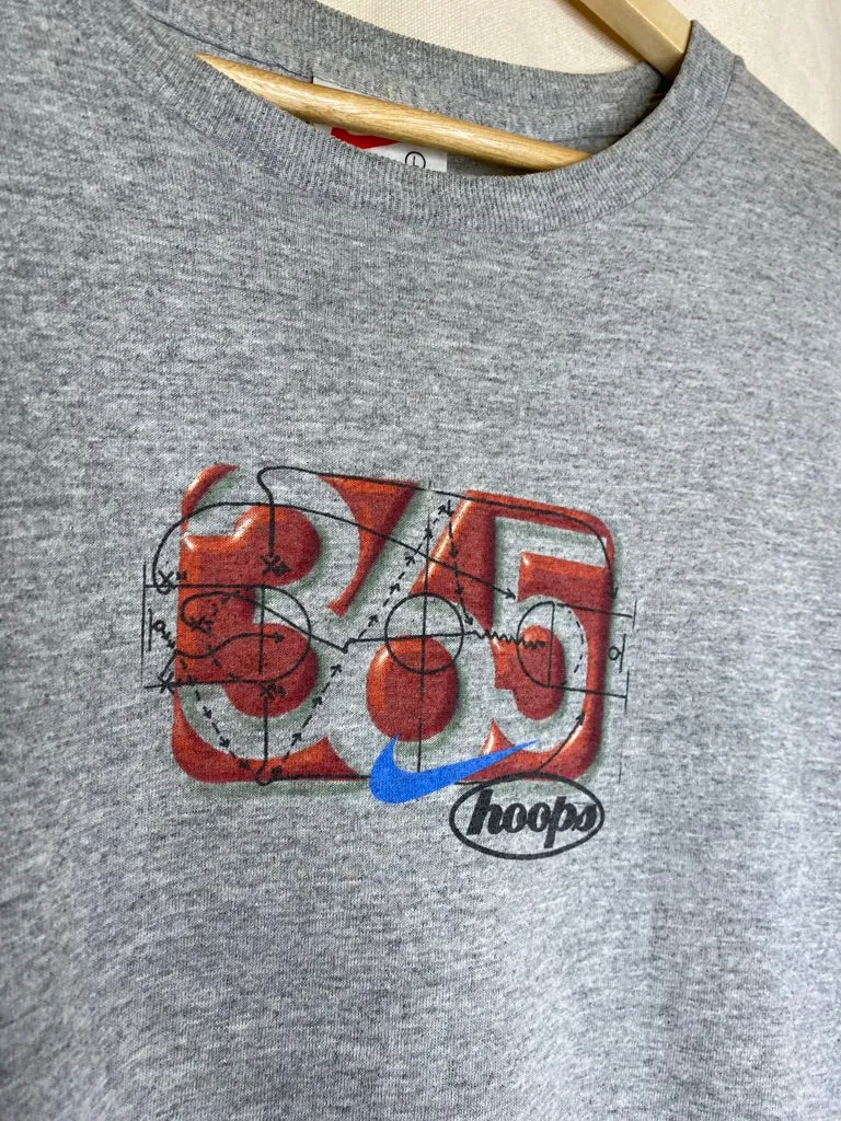 90's Nike 365 Hoops Grey T-Shirt: L