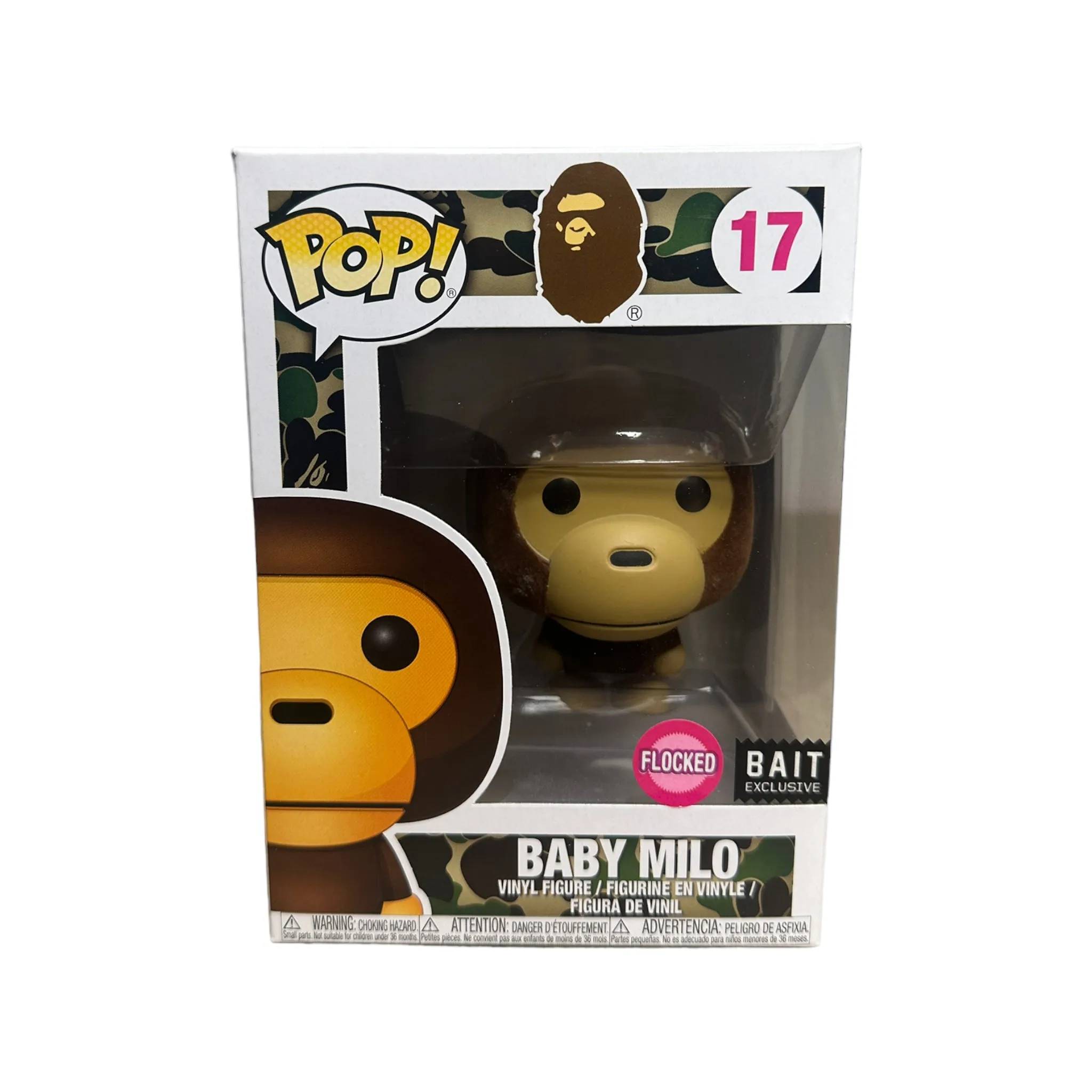 Baby Milo #17 (Flocked) Funko Pop! - BAPE - Unreleased BAIT Exclusive - Condition 9/10