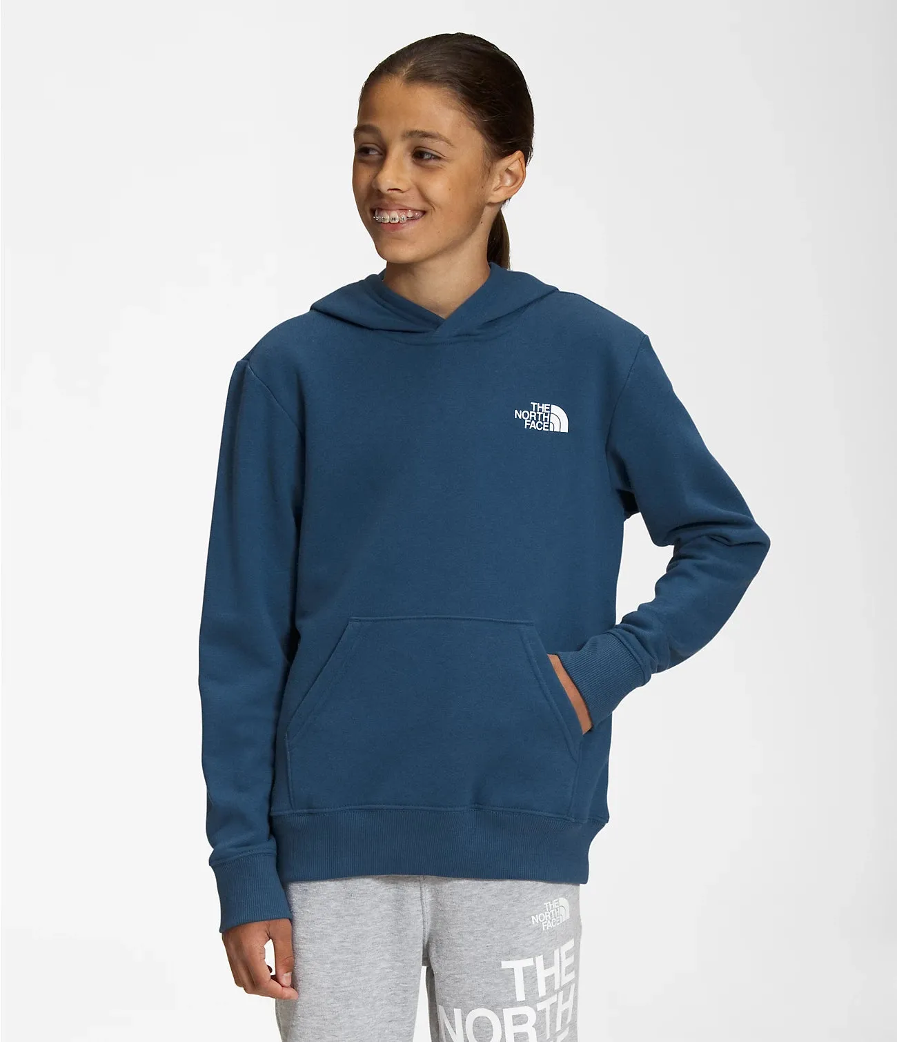 Boys' The North Face | Camp Fleece Pullover Hoody | Shady Blue