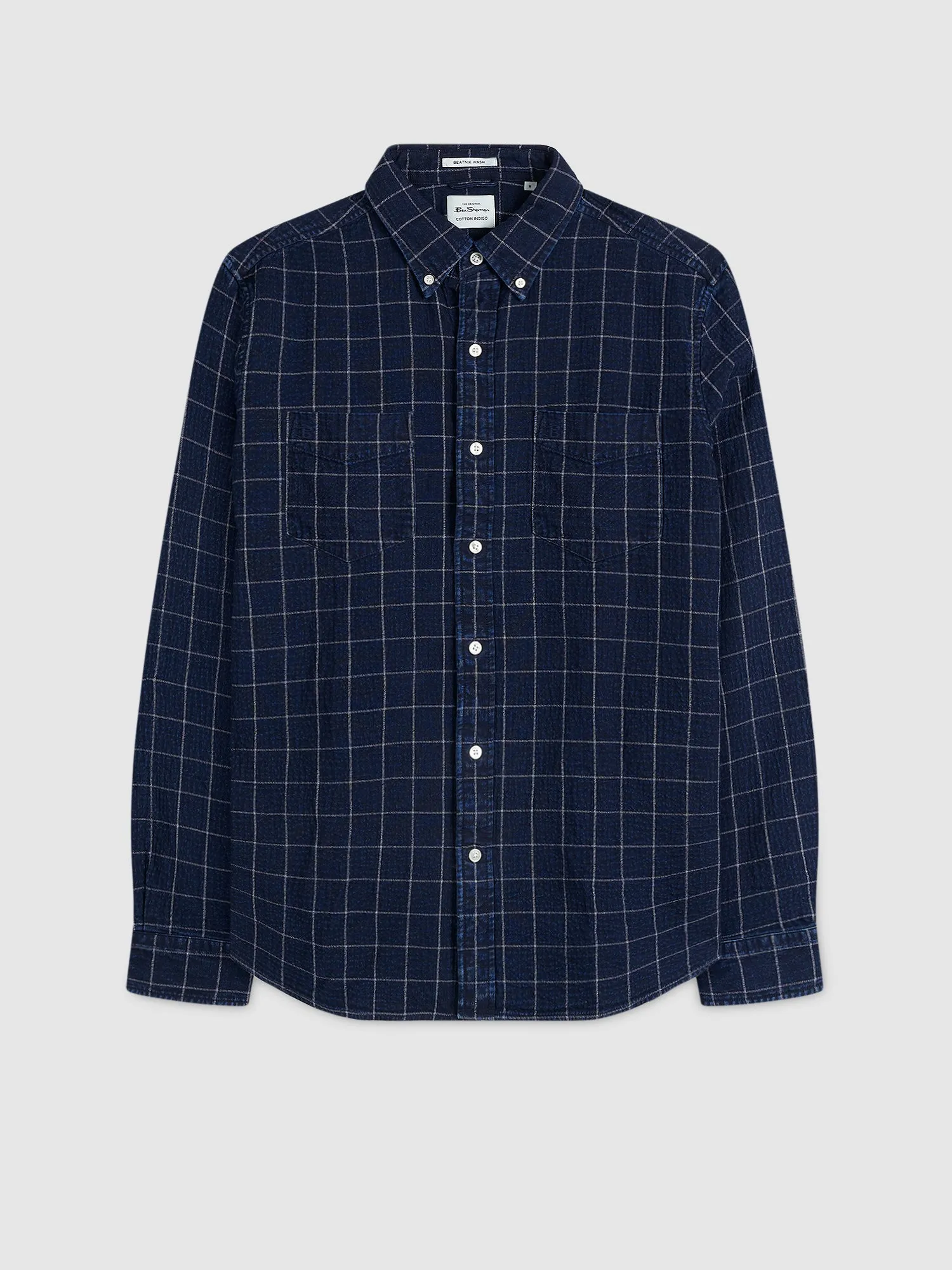 Dalston Blues Beatnik Overshirt - Indigo