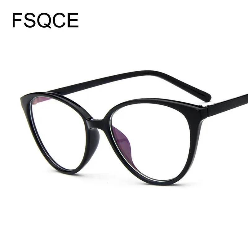 Fashion Women Cat Eye Eyeglasses Frame Men Optical Glasse Frame Retro Eyeglasses Computer Glasses Transparent glasses