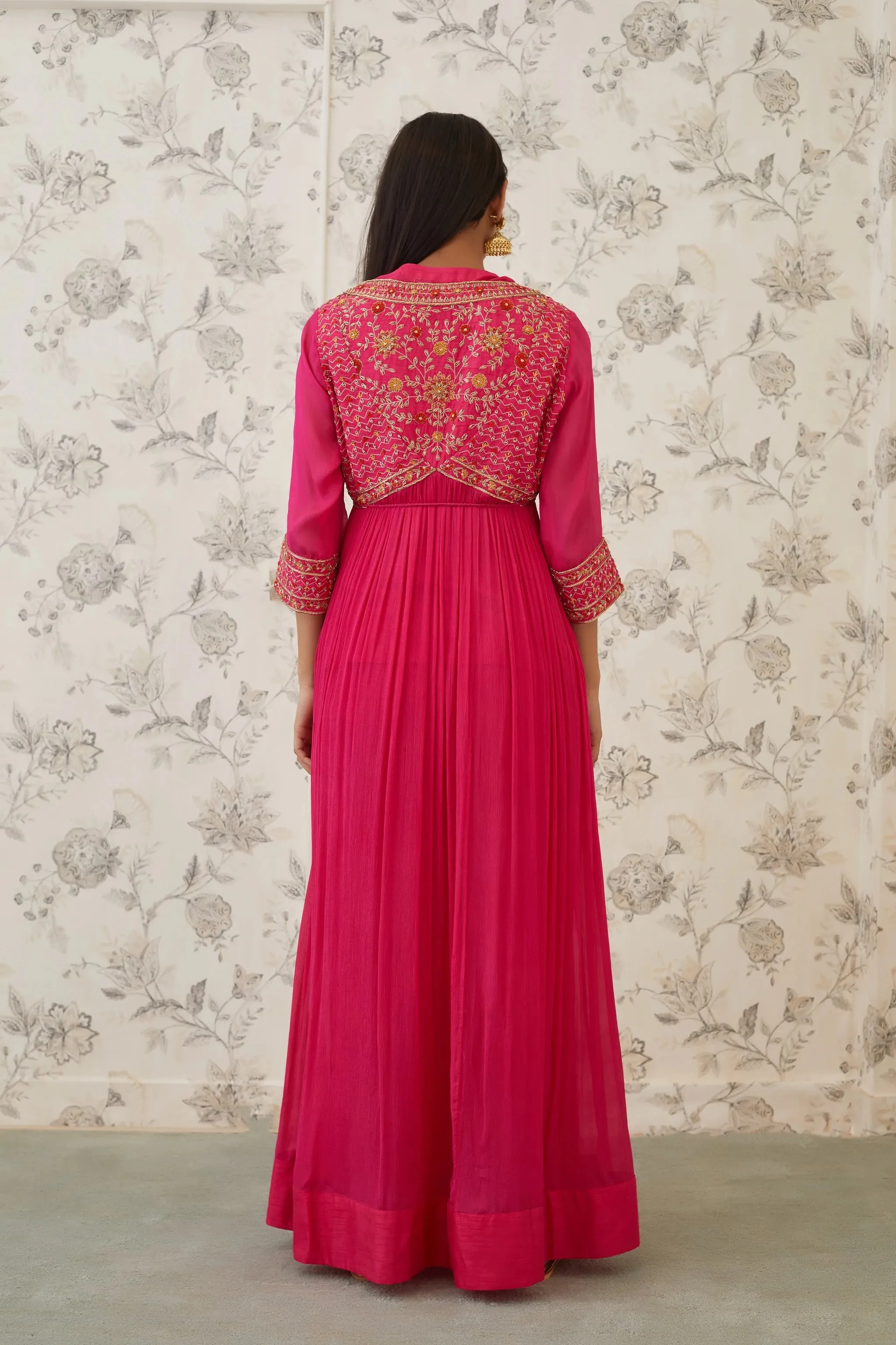 Hot Pink Angrakha Set