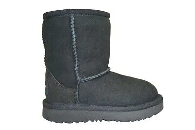 Kids Infants Ugg Classic Tall winter warm boot II 1017703TB Black UK 6 EUR 23.5