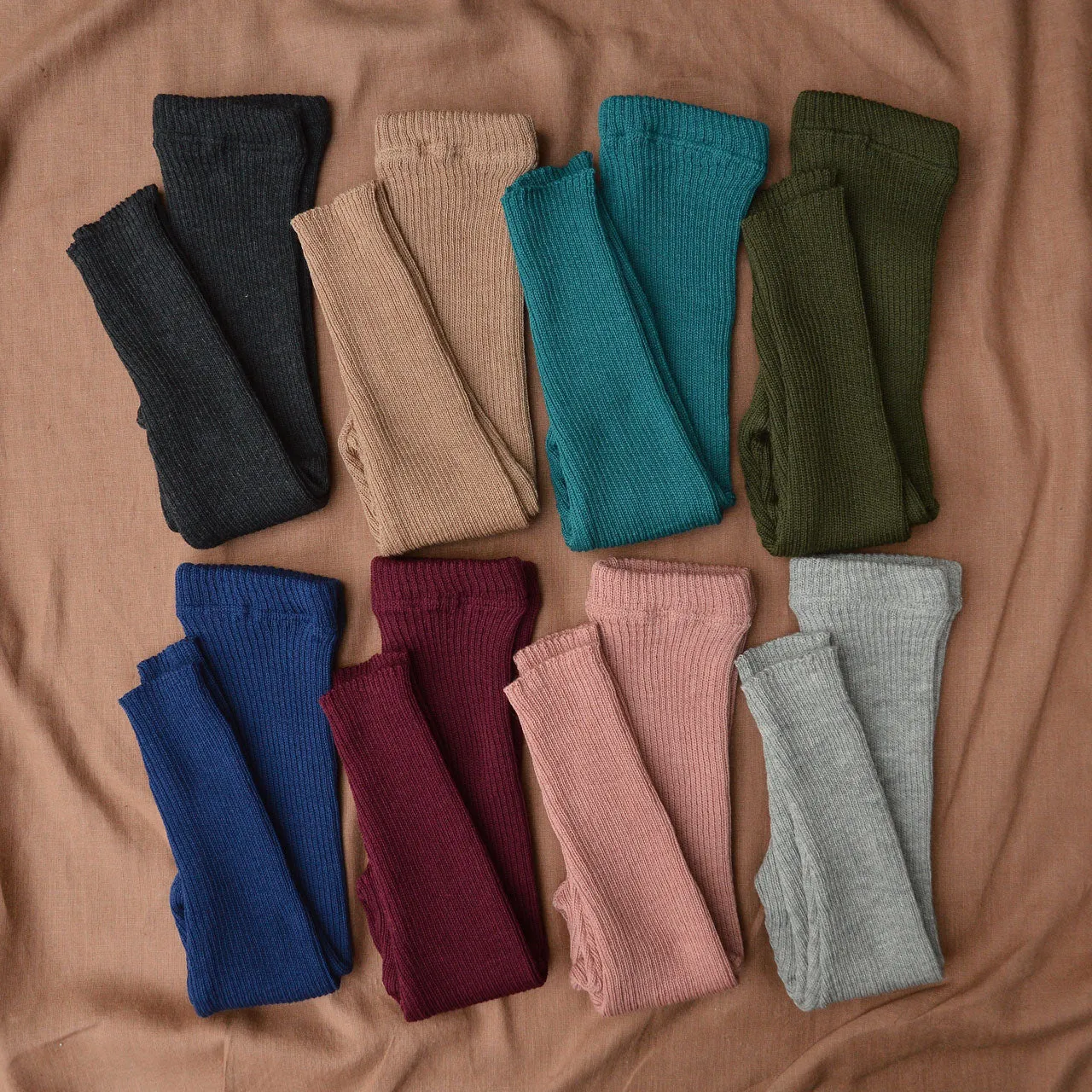 Knitted Merino Rib Leggings/Pants (0-10y )