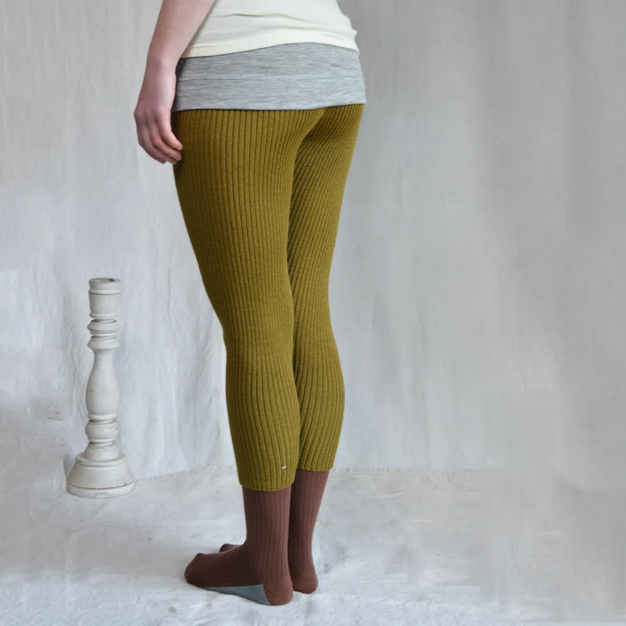 Knitted Merino Rib Leggings/Pants (0-10y )