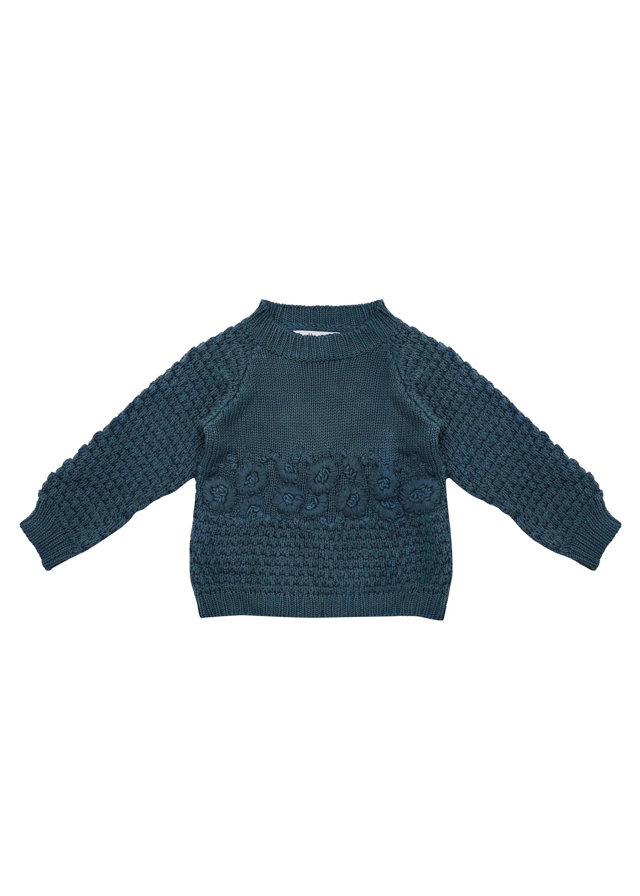 Marigold Knitted Jumper - Deep Sea