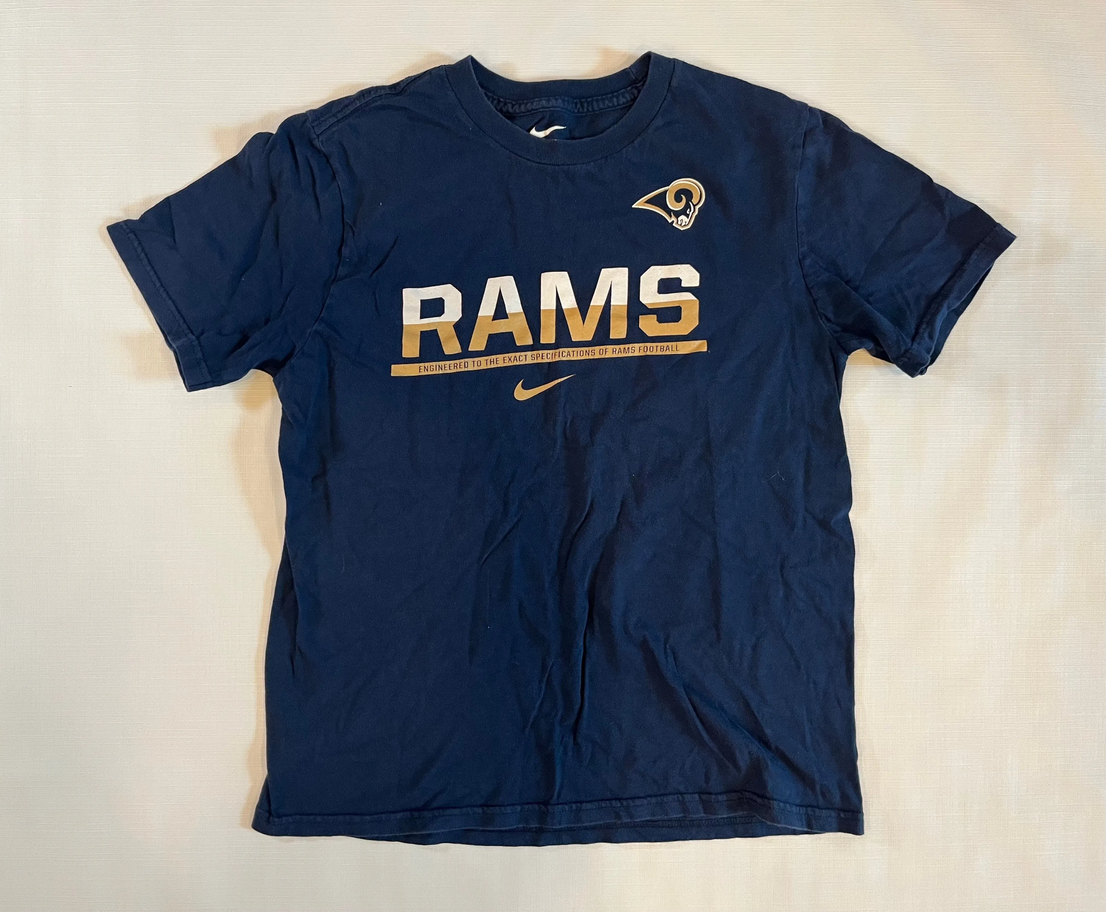 Nike- NFL Los Angeles Rams Youth Short Sleeve Shirt Size Large