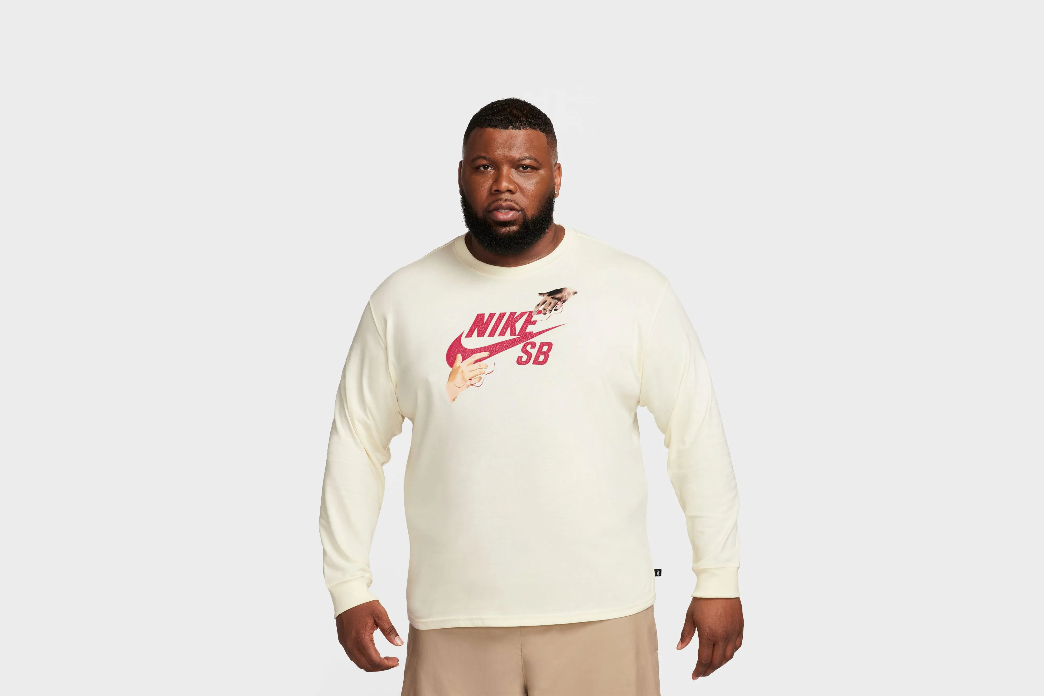 Nike SB Long Sleeve Skate T-Shirt (Coconut Milk)