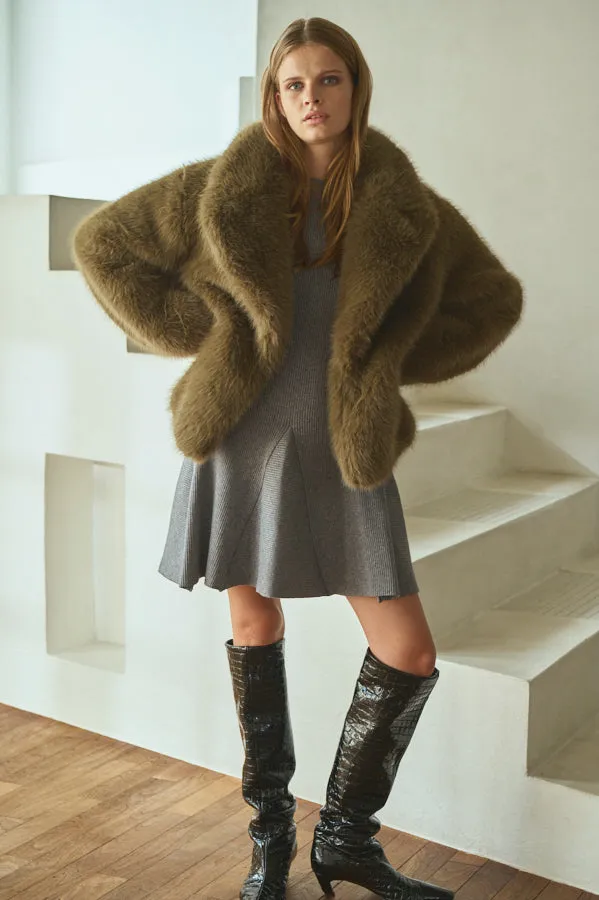 Pre-order Elisa Faux Fur Coat <br>-KHA-