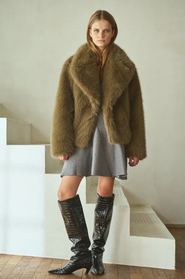 Pre-order Elisa Faux Fur Coat <br>-KHA-