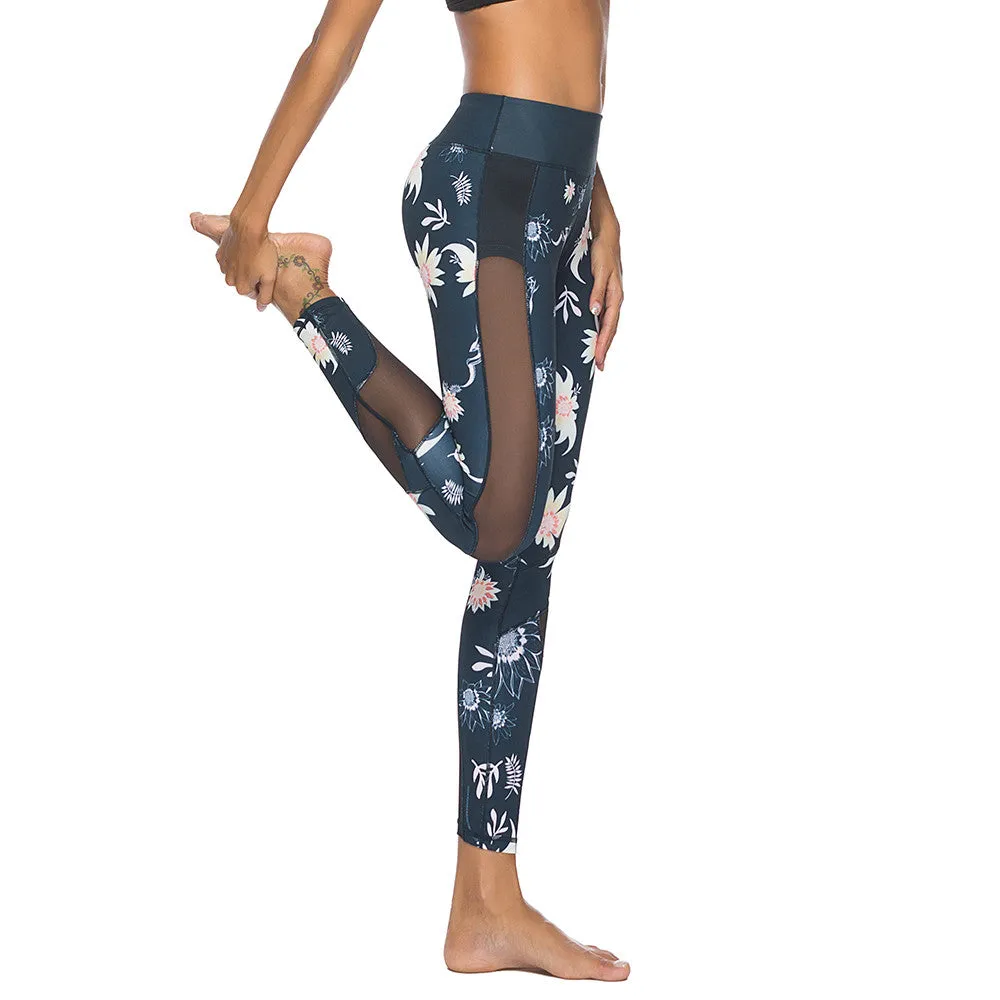 Printed Exercise Yoga Pants