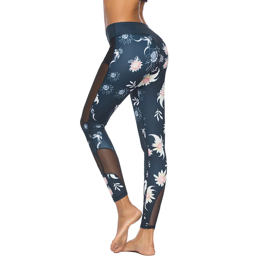 Printed Exercise Yoga Pants