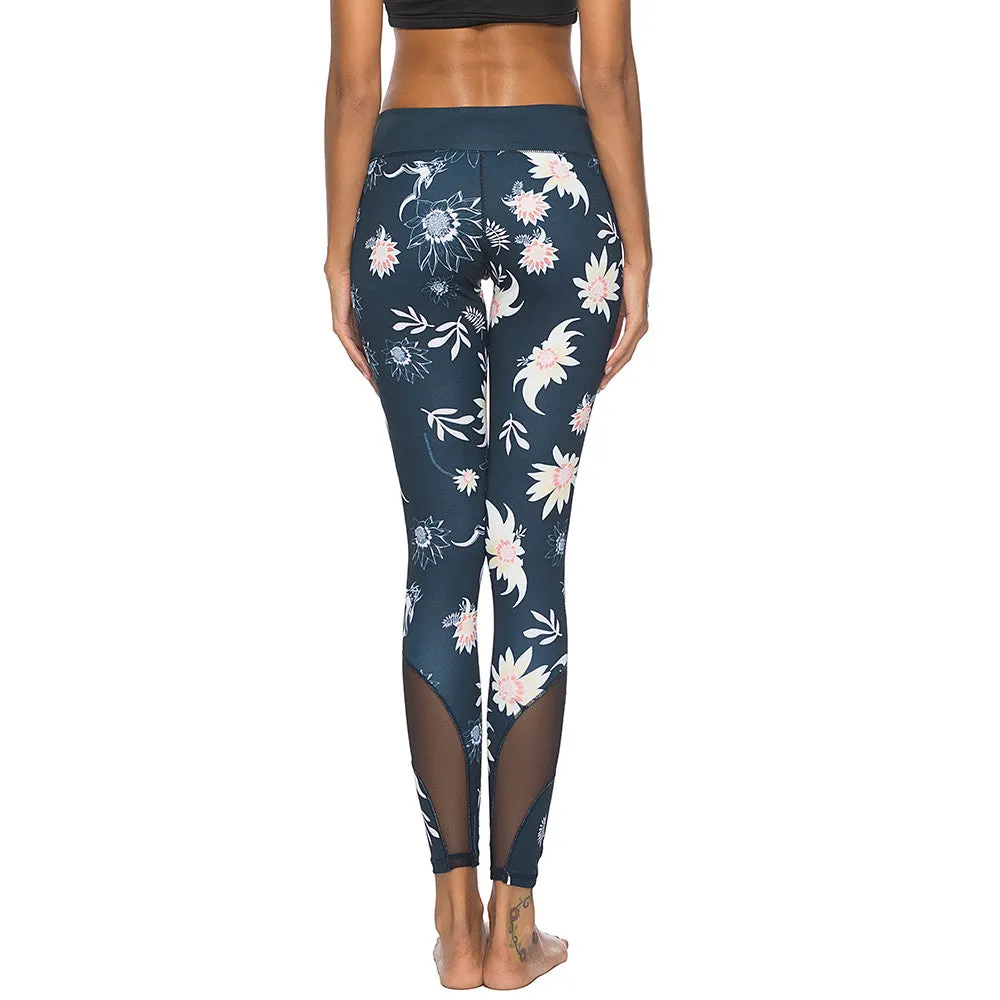 Printed Exercise Yoga Pants