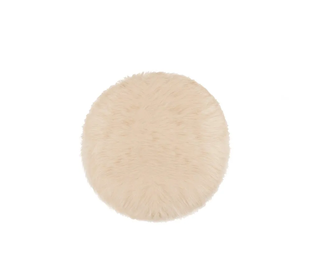 Round Wool Seat Cushion 33Cm X 33Cm