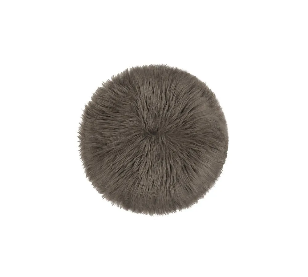 Round Wool Seat Cushion 33Cm X 33Cm