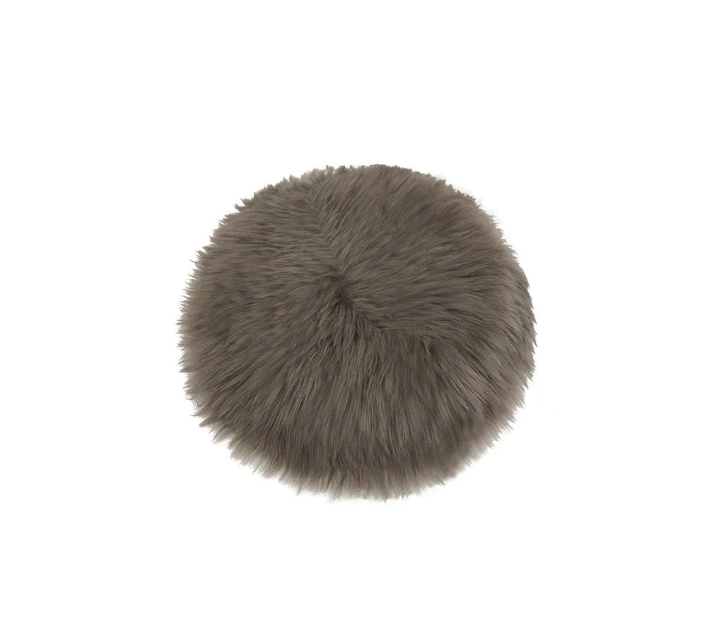 Round Wool Seat Cushion 33Cm X 33Cm