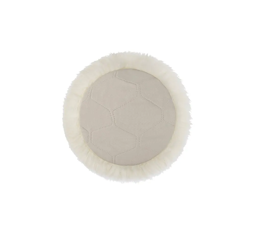 Round Wool Seat Cushion 33Cm X 33Cm