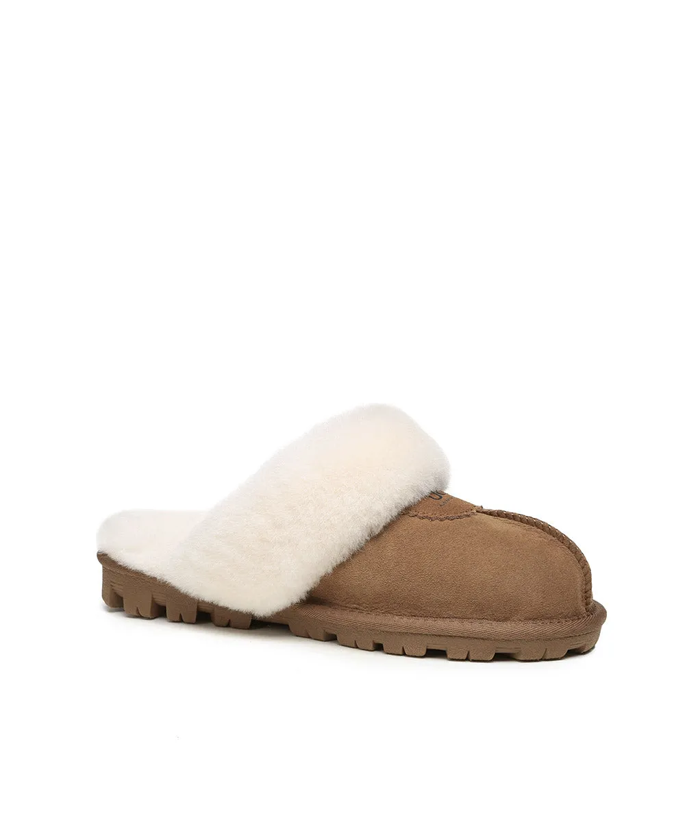 Cozy Womens UGG Scuff Slippers - Plush Sheepskin Indoor Footwear for Ultimate Comfort