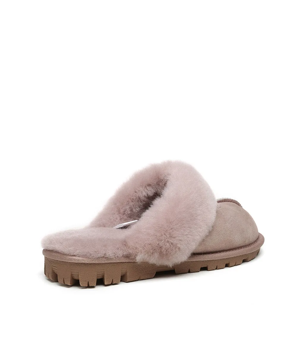 Cozy Womens UGG Scuff Slippers - Plush Sheepskin Indoor Footwear for Ultimate Comfort