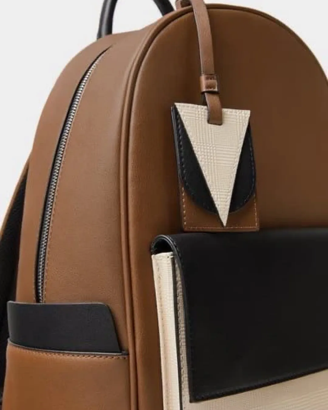 Zara Tricolor Leather Backpack